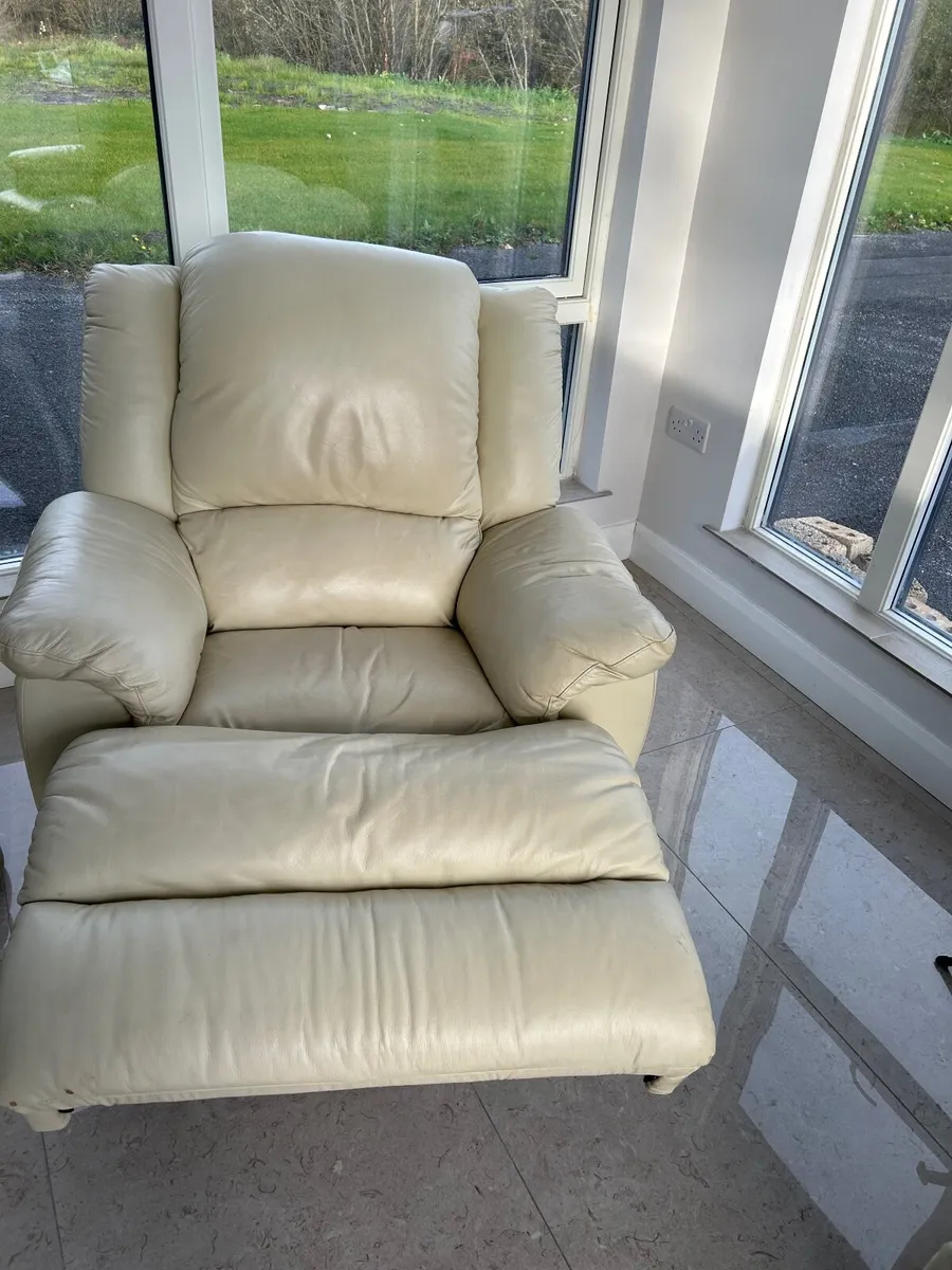 Leather Recliner Armchair - Image 1
