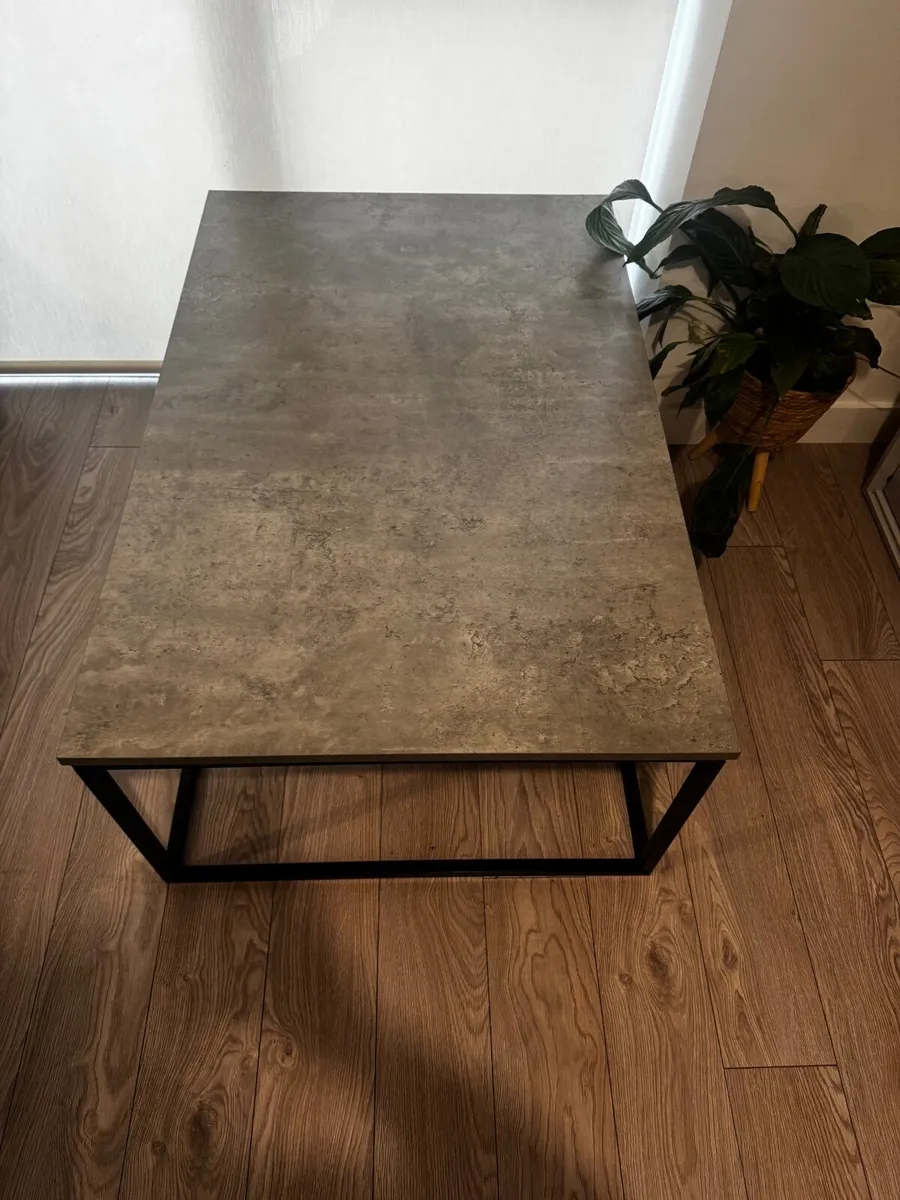 Coffee table Dokkedal 75x115 concrete Color - Image 3