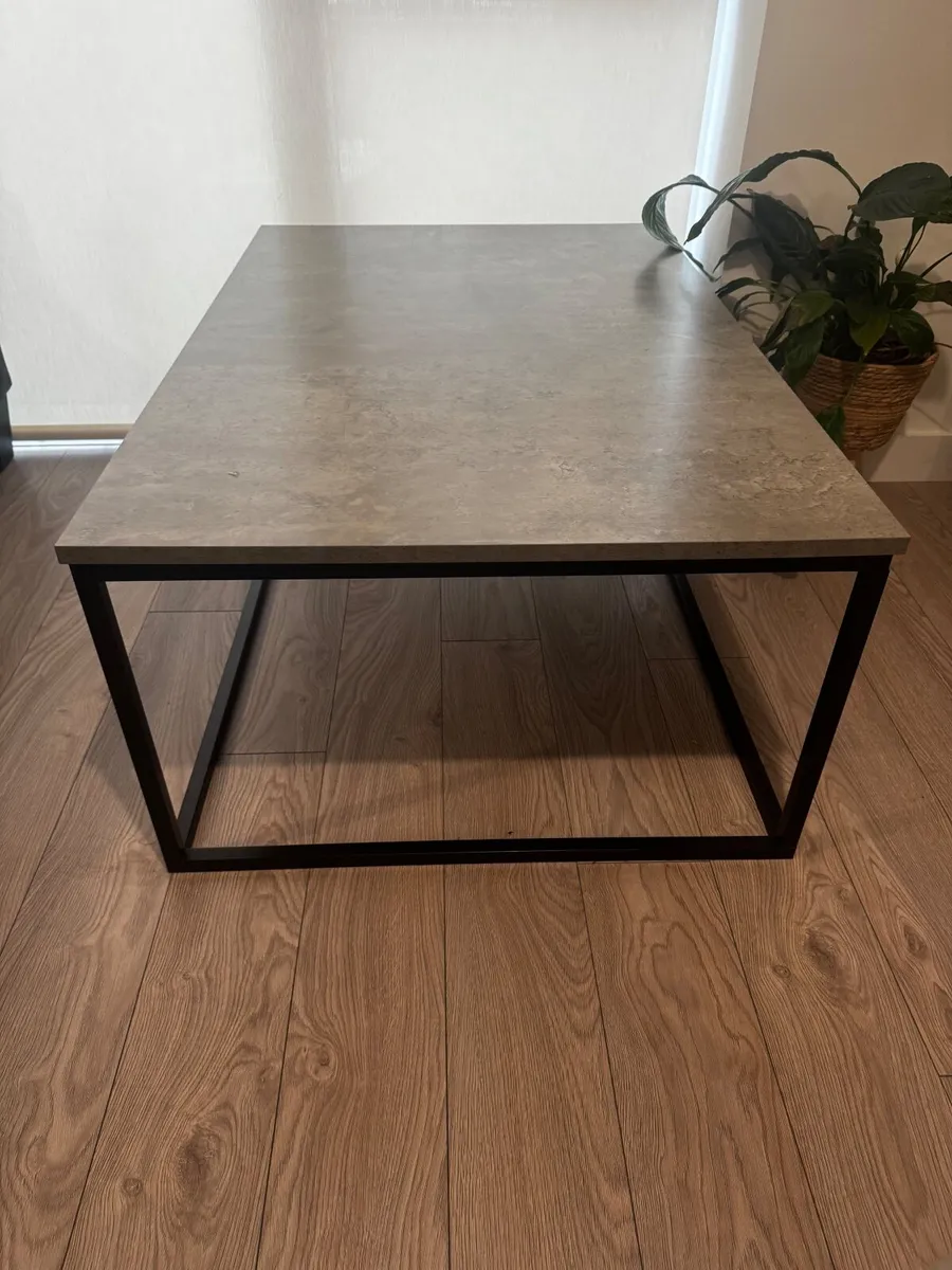 Coffee table Dokkedal 75x115 concrete Color - Image 4