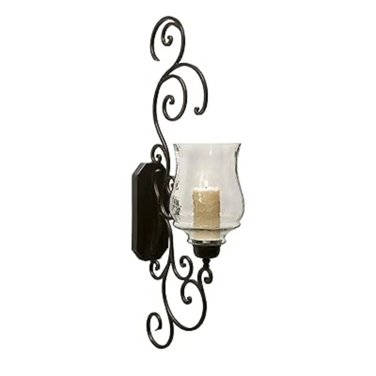 Pair of Two Statement Scroll Wall Vintage Sconce - Image 1