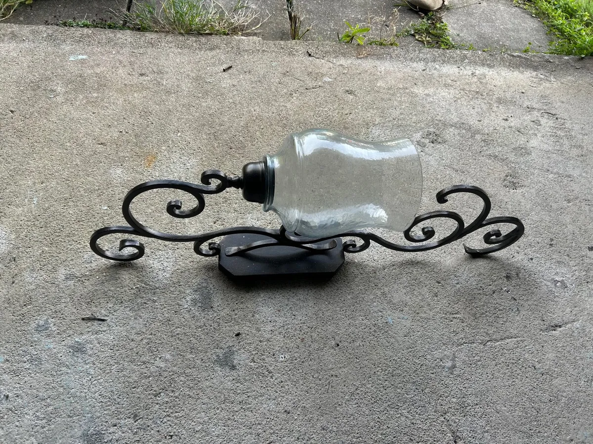 Pair of Two Statement Scroll Wall Vintage Sconce - Image 3