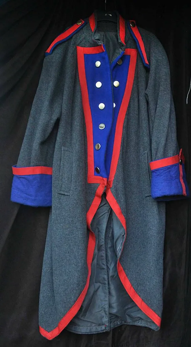 Costume: British Military Coat Grey WoolRed Piping - Image 4