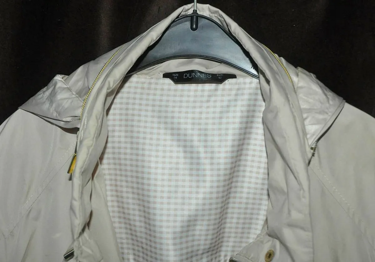 Beige Rain Jacket from Dunnes, Sz 14, EU 42, Light - Image 2