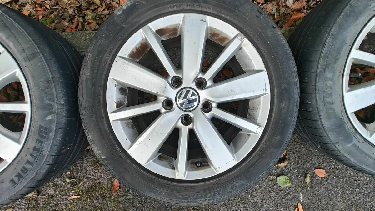 VW golf mk6 alloys tyres - Image 3