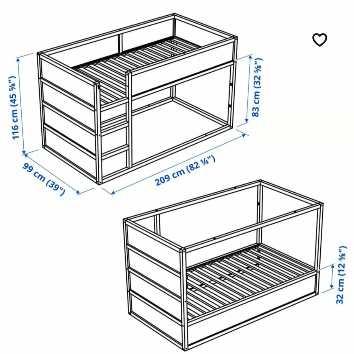 Ikea Kura bed - Image 3