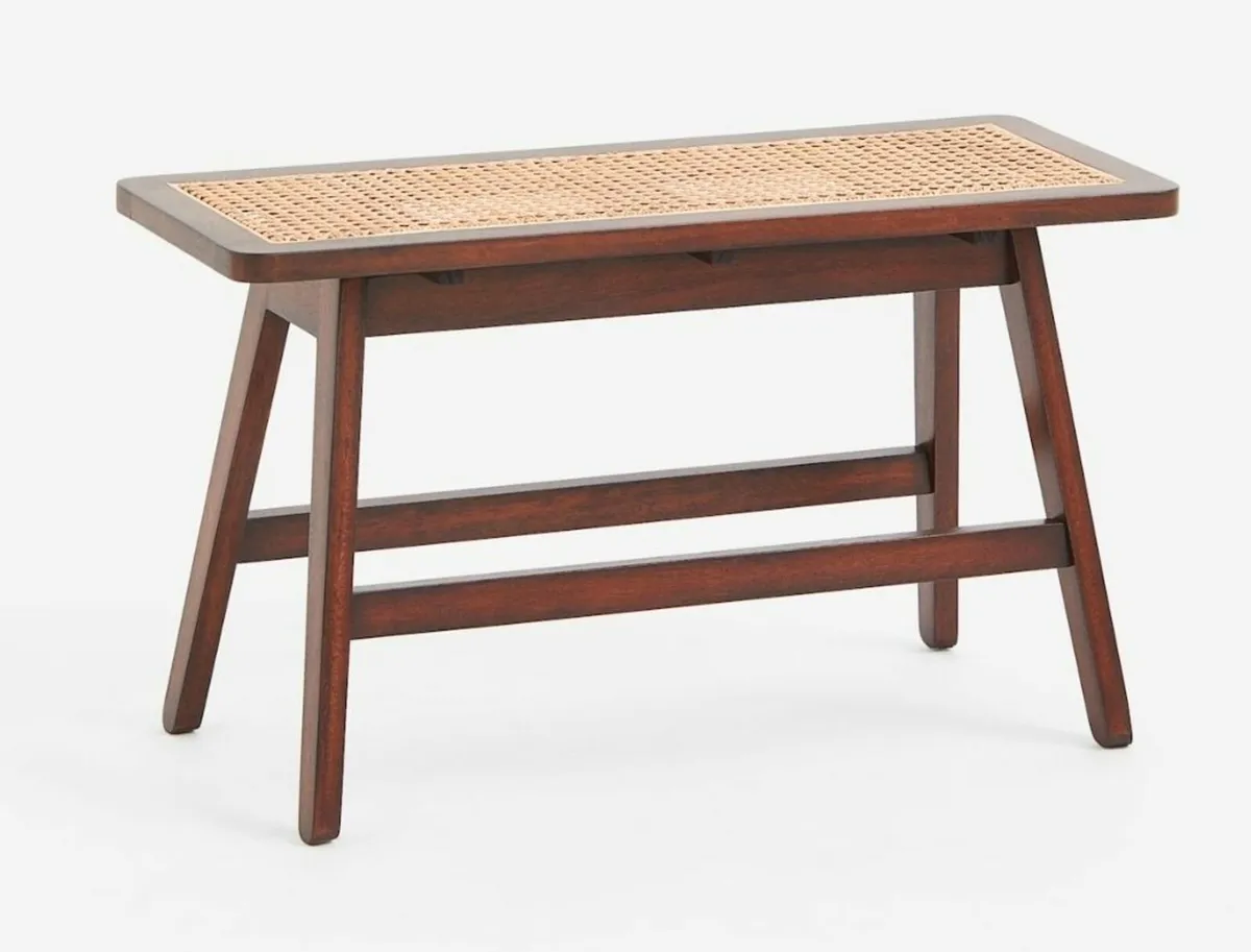 H&M Rattan Bench - Image 1