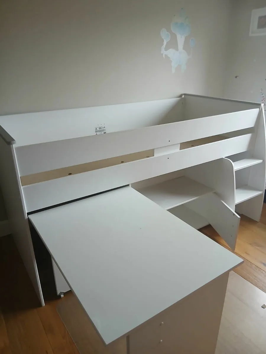 Kids loft bed with desk - Image 2