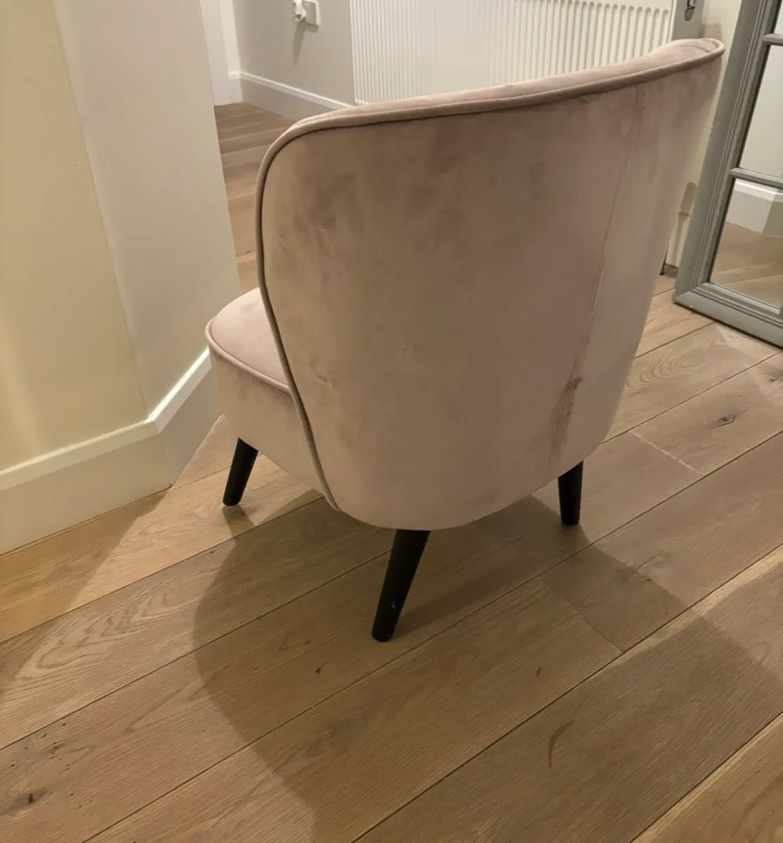 pink velvet chair - Image 2