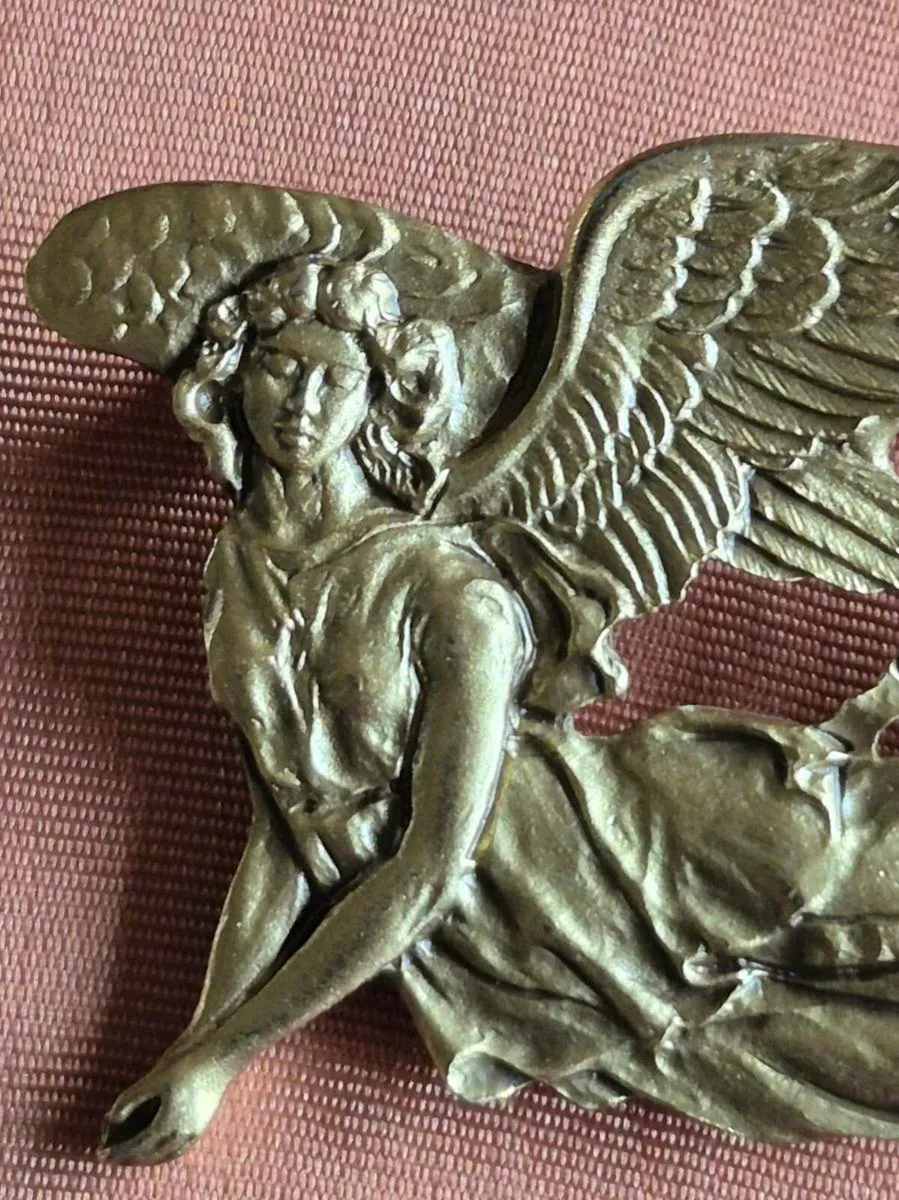 Vintage Ornate Angel Brooch - Image 3