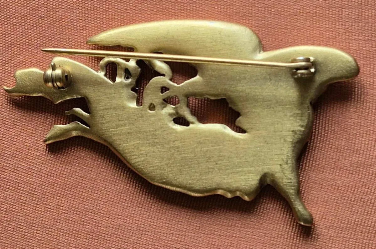 Vintage Ornate Angel Brooch - Image 4