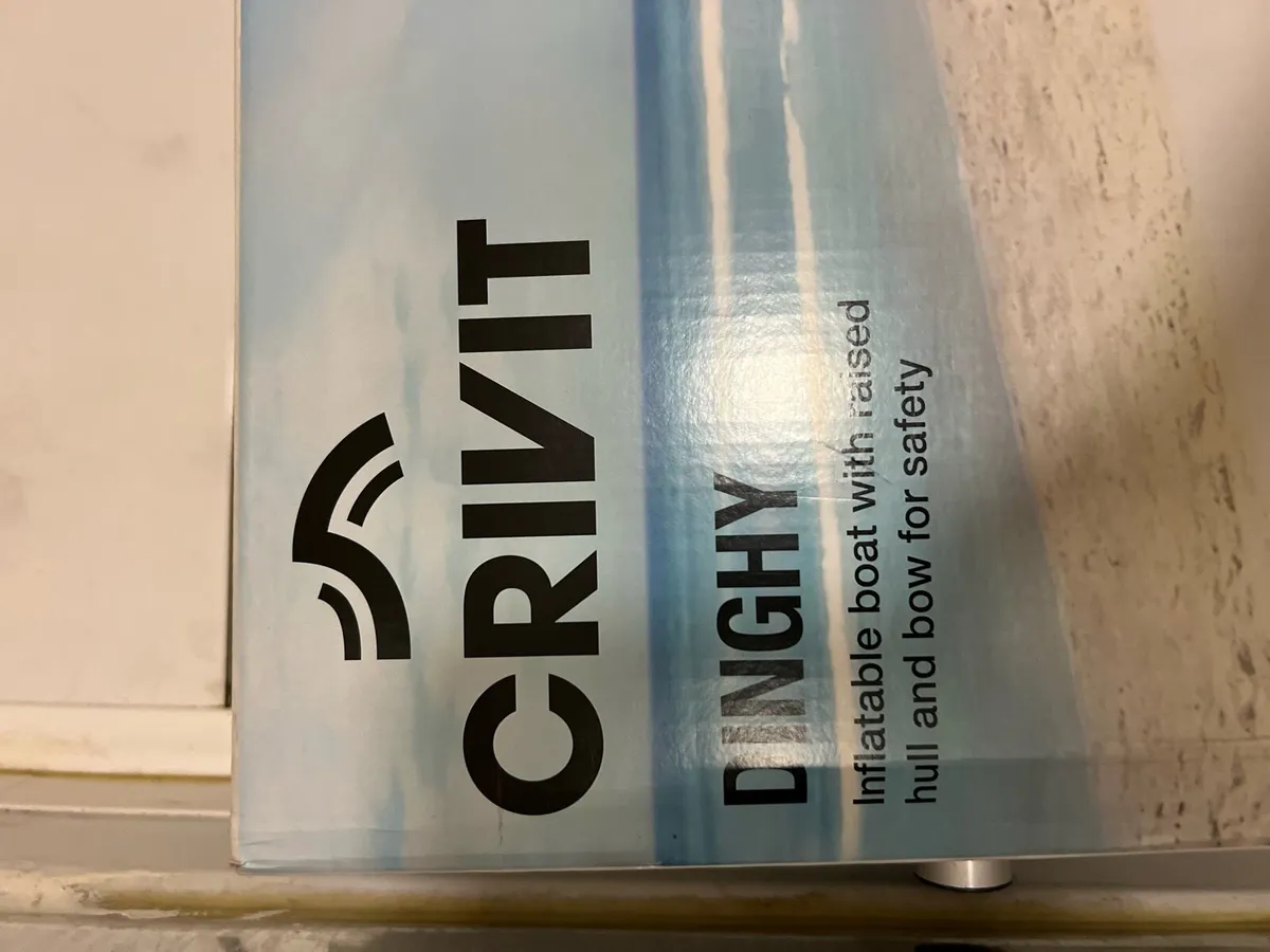 Lidl Inflatable Blue Dinghy Boat - Image 3