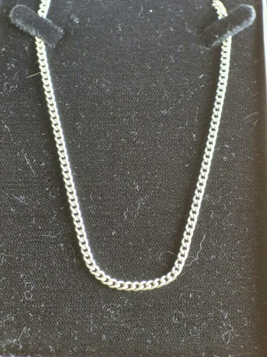 925 Silver Curb Chain Necklace - Unisex - Image 2