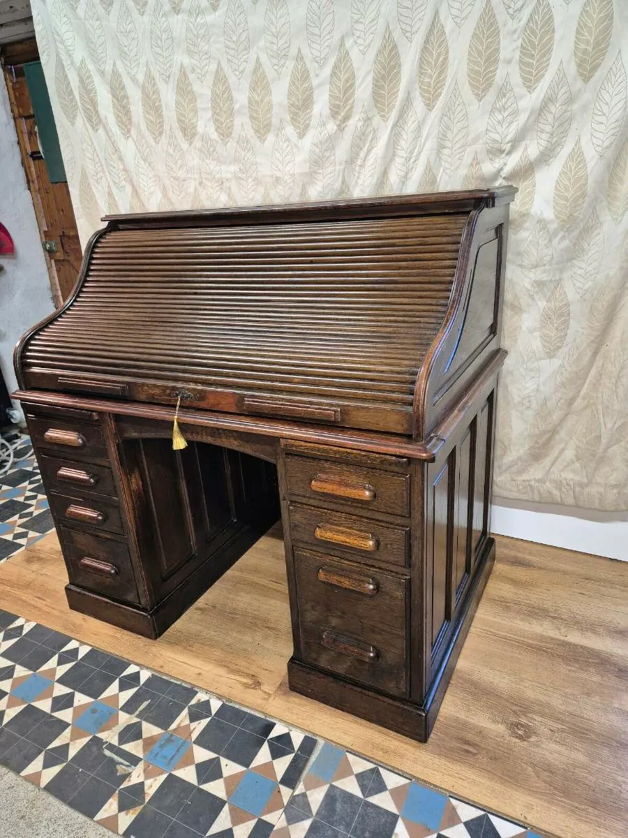 Roller top desk - Image 2