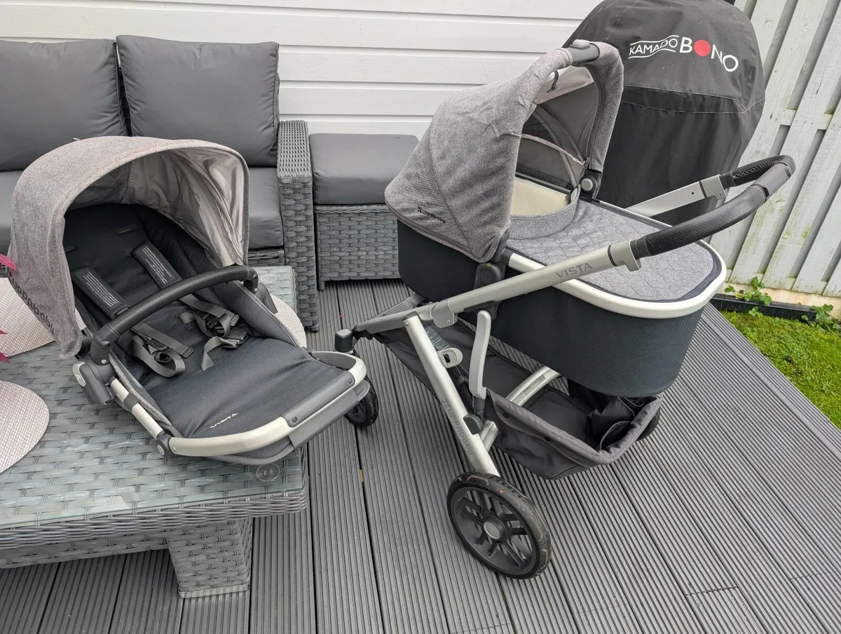 Uppababy Vista V2 Pram Pushchair Stroller Set - Image 1