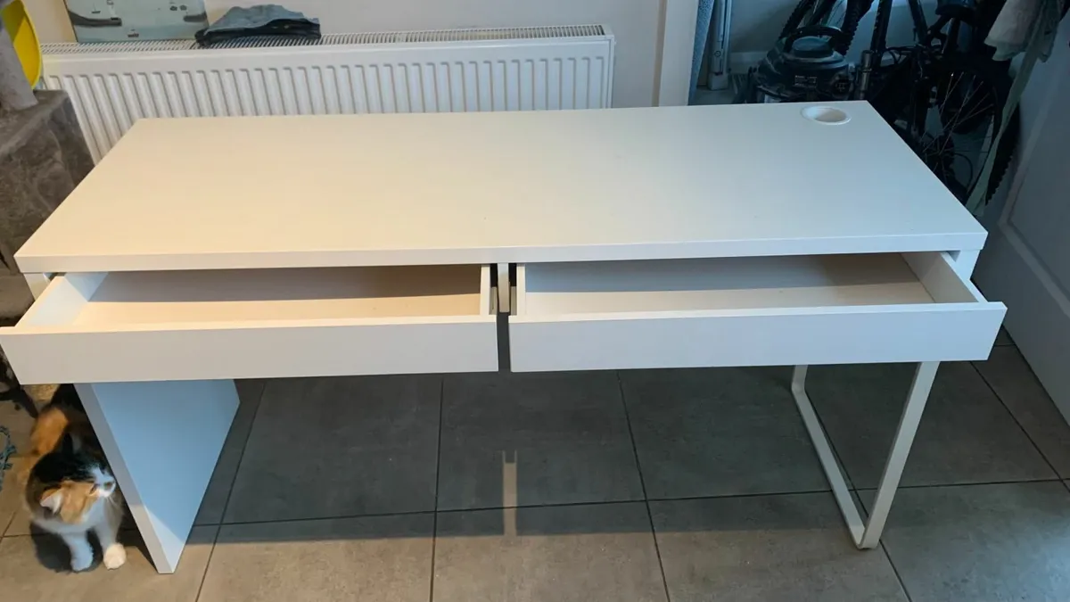 White Desk 142 x 50 x 75 cm - Image 2