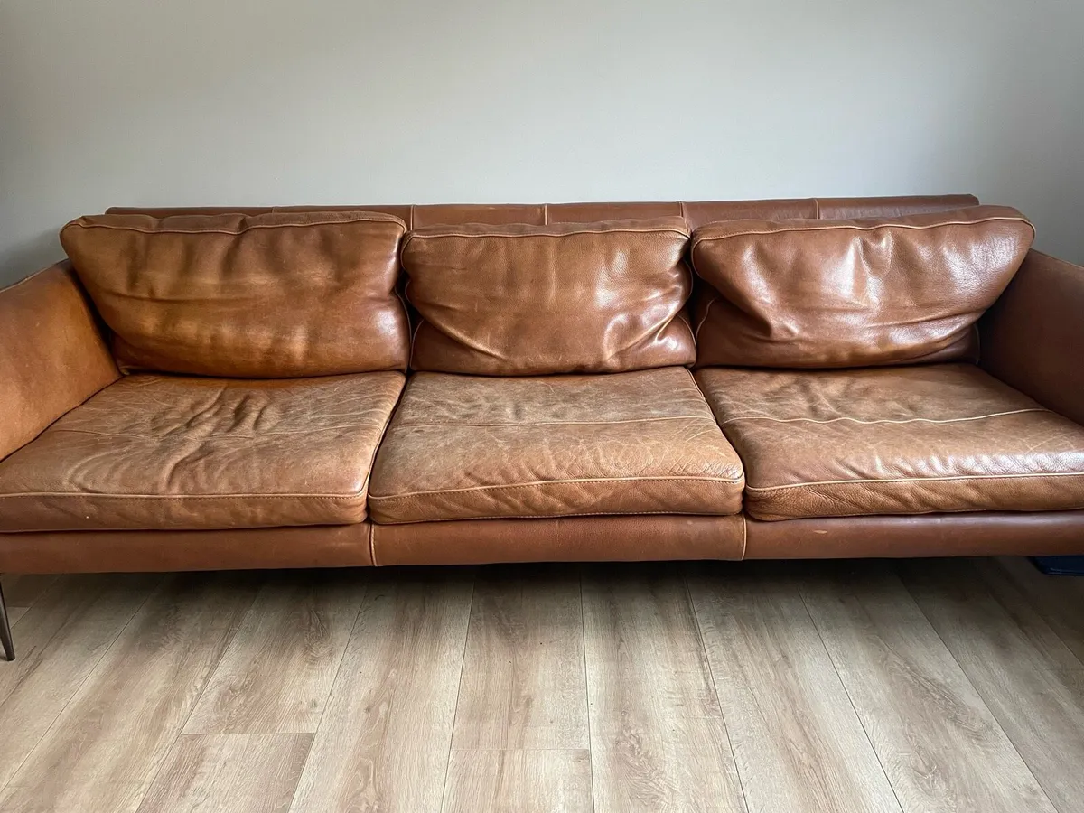 Leather Couch - Image 1
