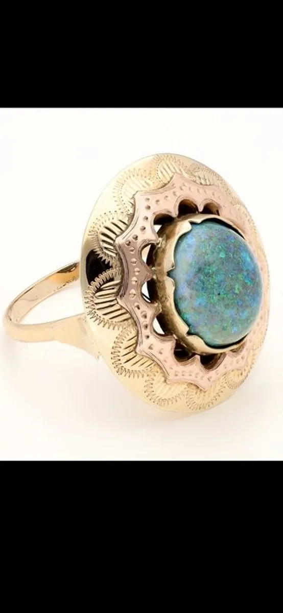 Stunning 14k Gold 4.5 Carat Opal Ring (6 grams) - Image 4