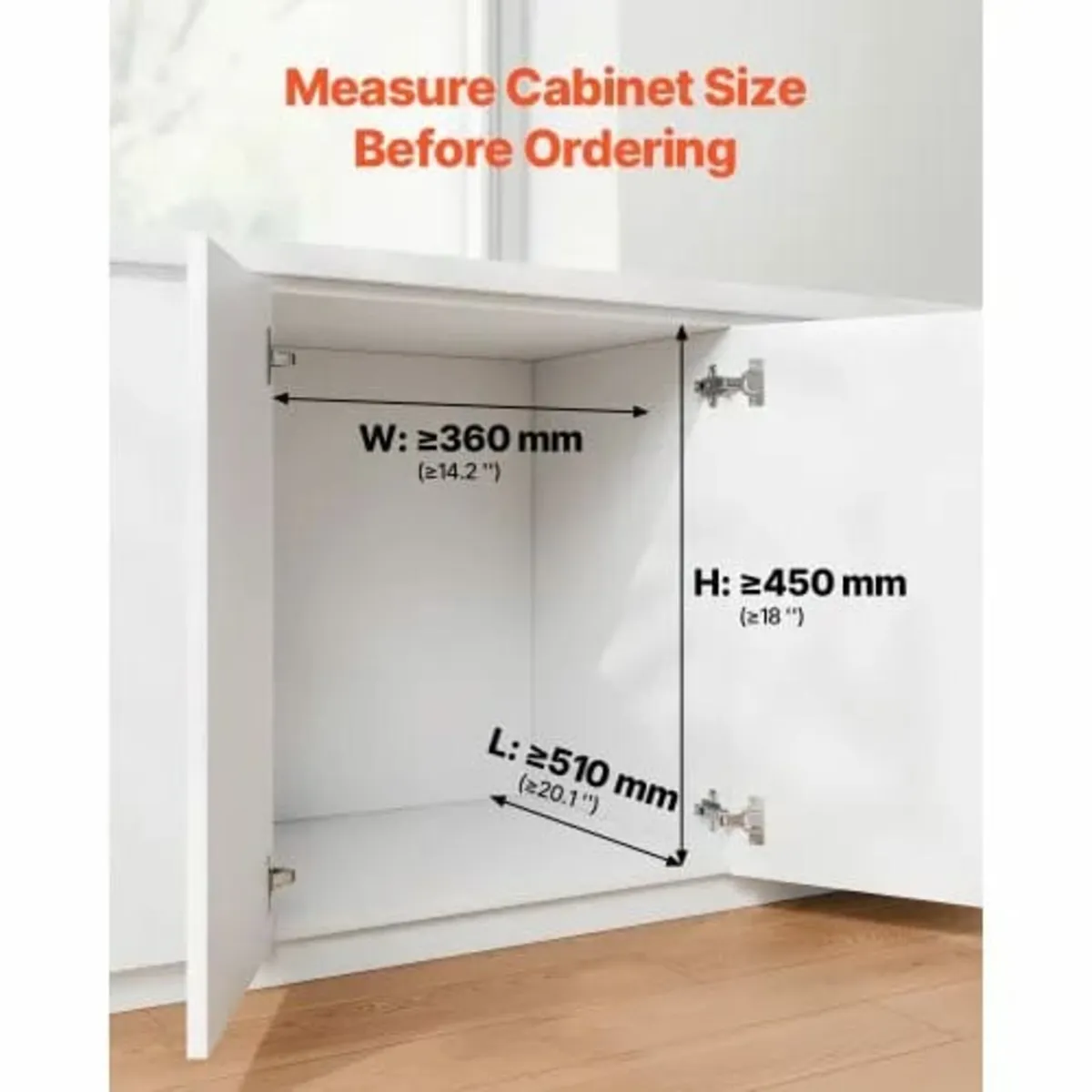 Trash Can for Kitchen Cabinets, 20+10+10L Double U - Image 3