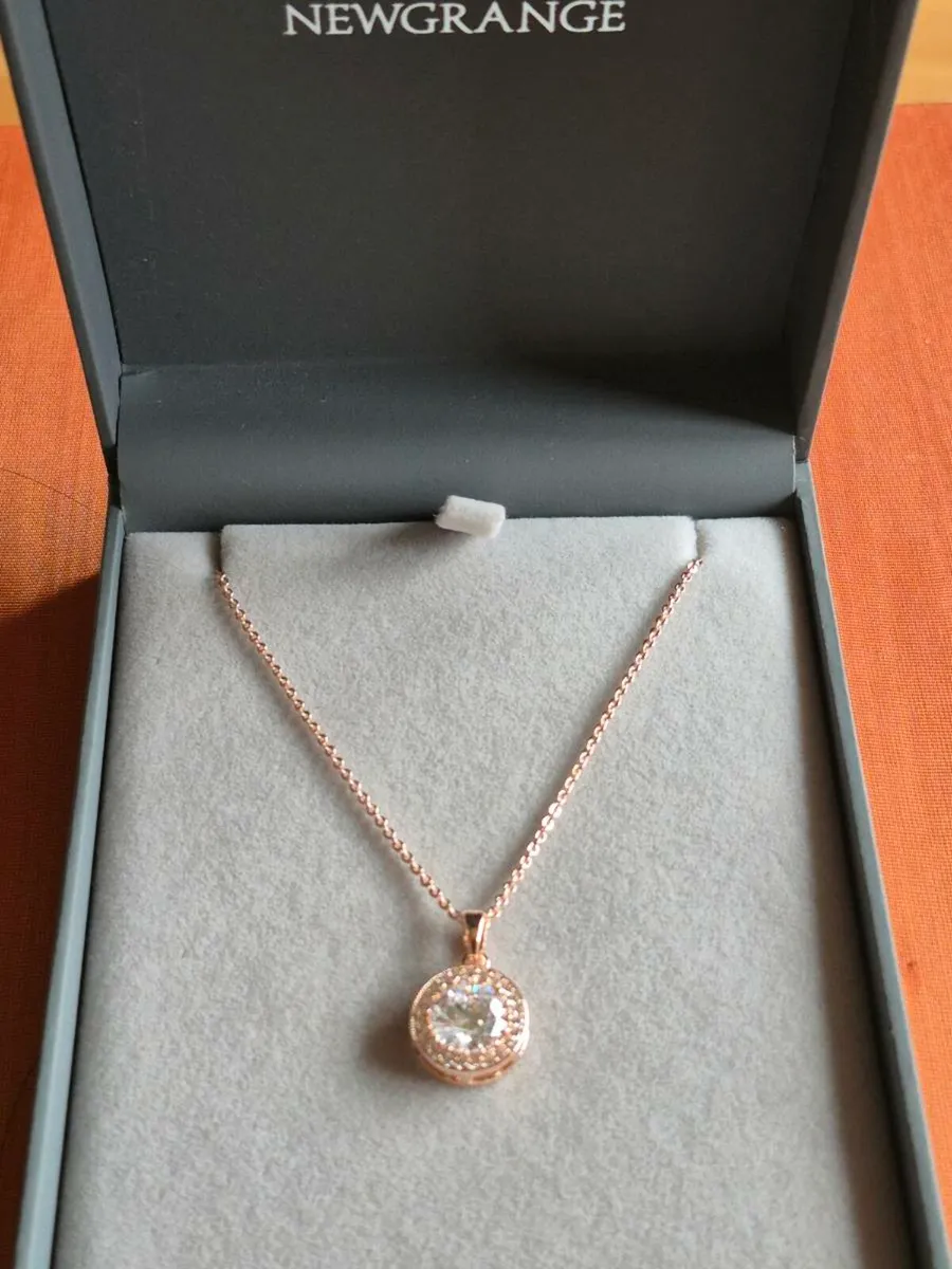 'Newgrange' Rose Gold Necklace - Image 1