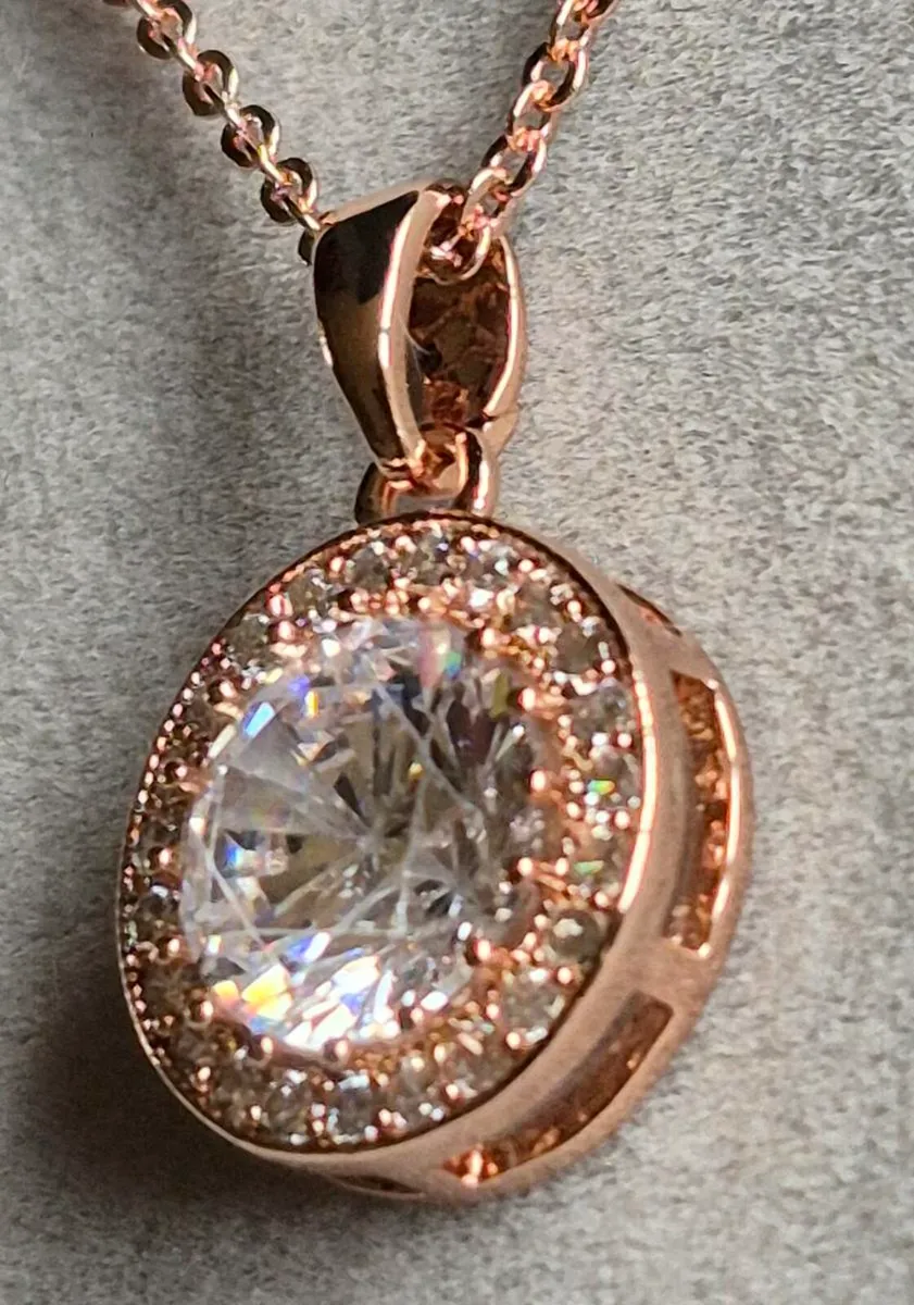 'Newgrange' Rose Gold Necklace - Image 3