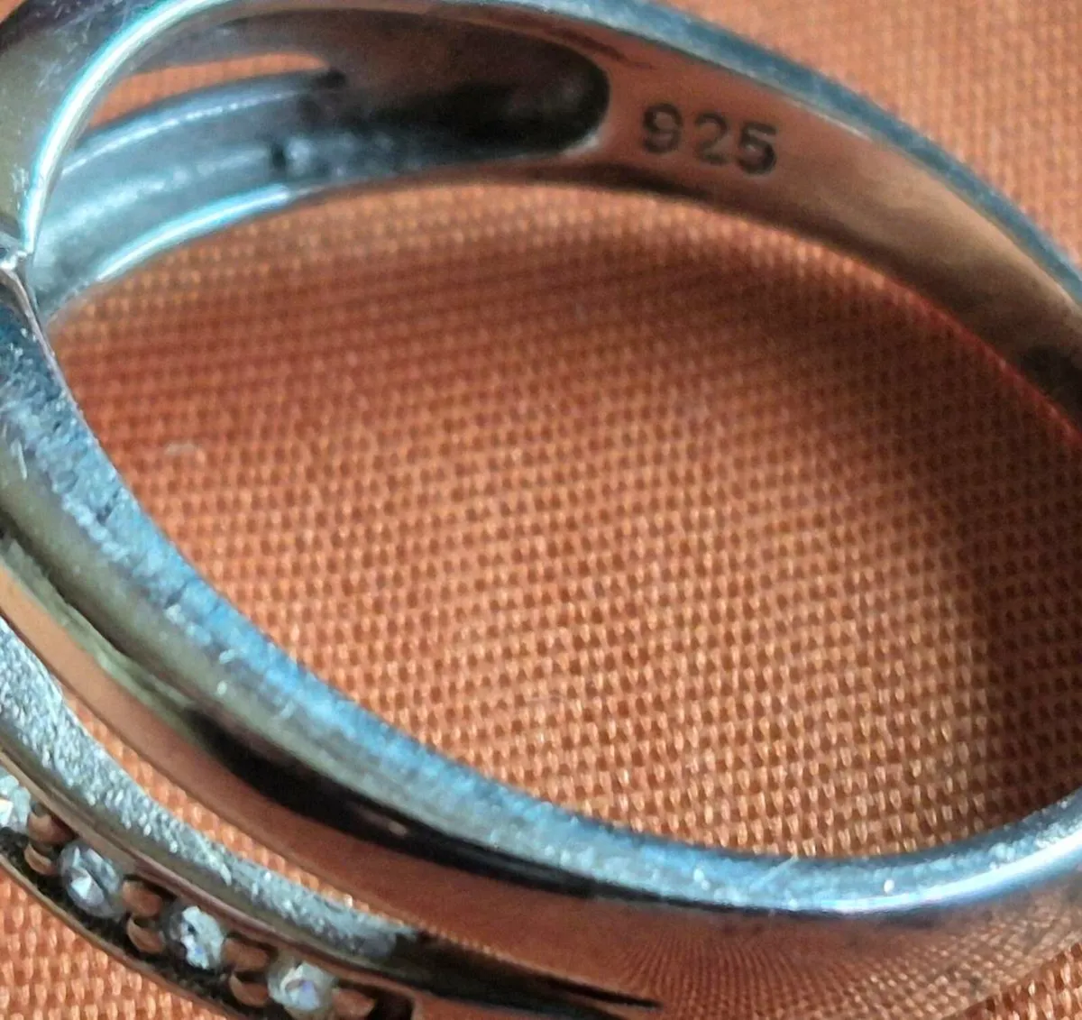 925 Silver & Tahitian Pearl Ring - Size N - Image 4