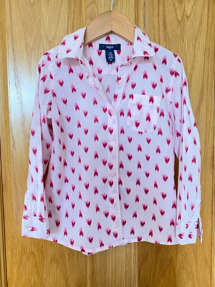 Girl’s GAP KIDS Pink Heart 🩷 Shirt 👚 4/5 years - Image 4
