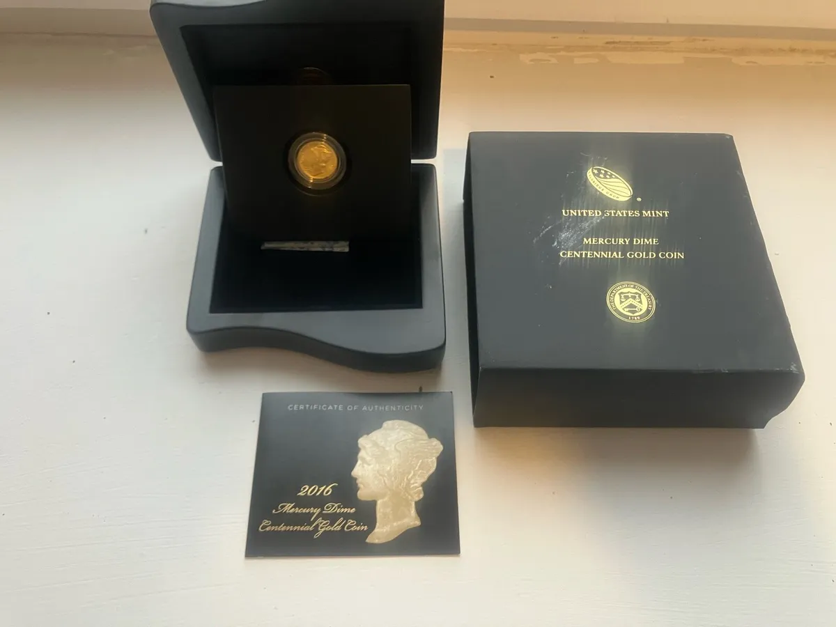 Mercury dime gold - Image 1