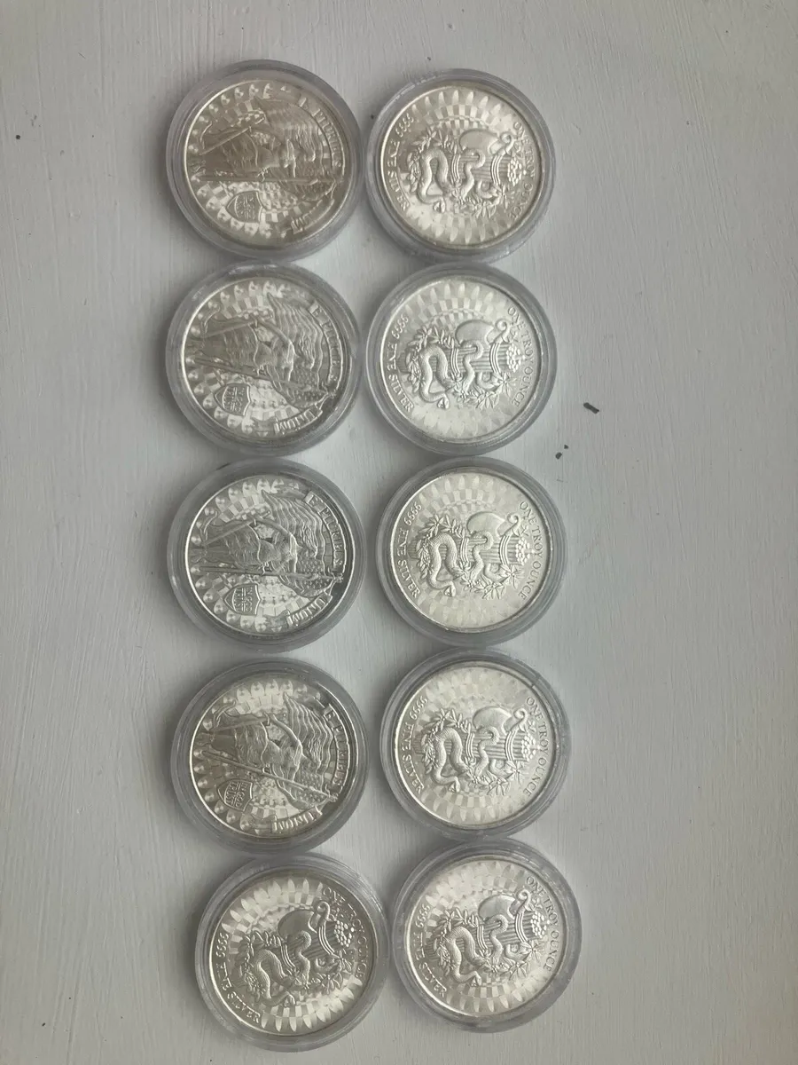 10 1 oz silver rounds