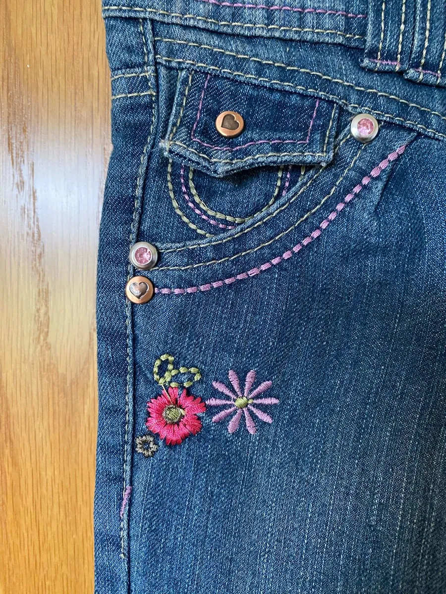 Brand New Girl’s Blue Cuffs End Denim Jeans - Image 2