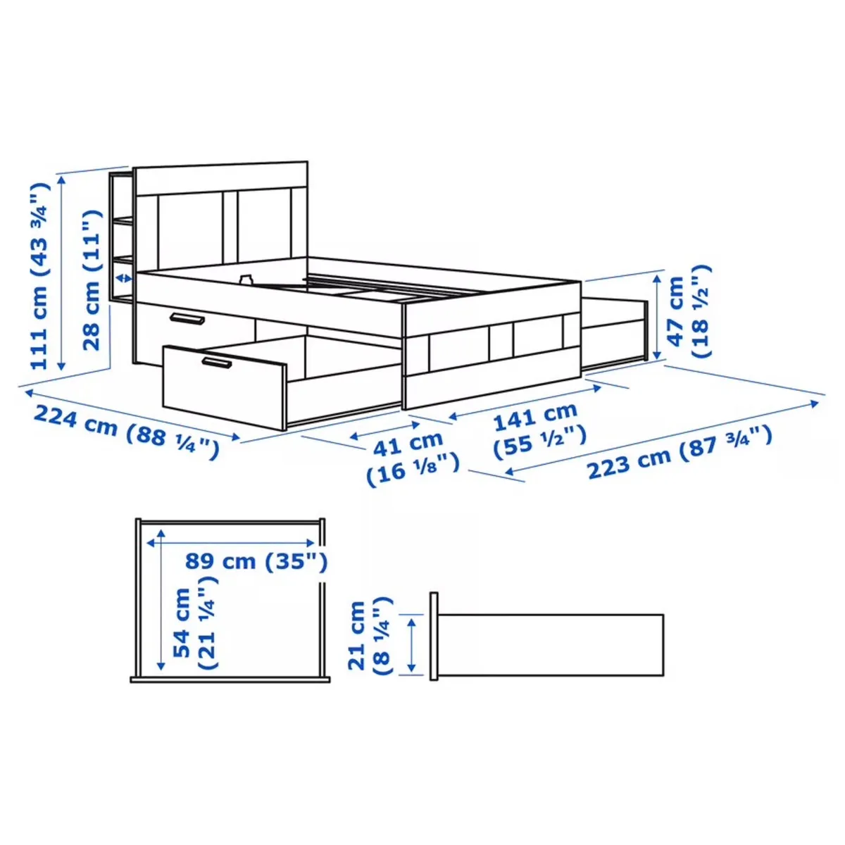 Double bed frame - Image 4