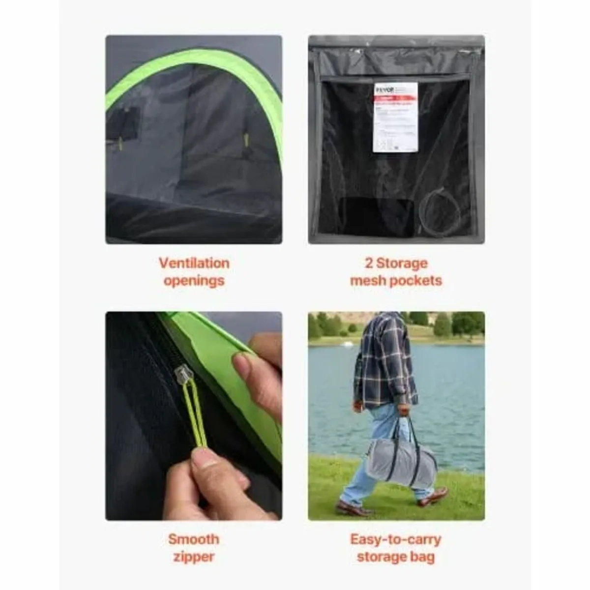 SUV Tent for Camping, 10FT L x 8FT W, Waterproof P - Image 4