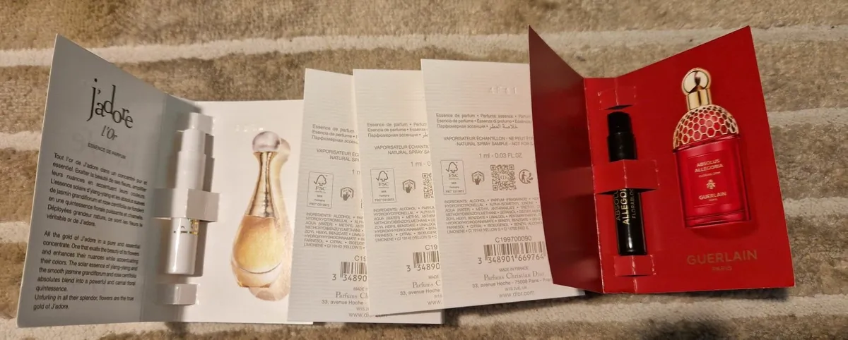 Dior J'adore l'Or + Guearlain Fragrance Samples