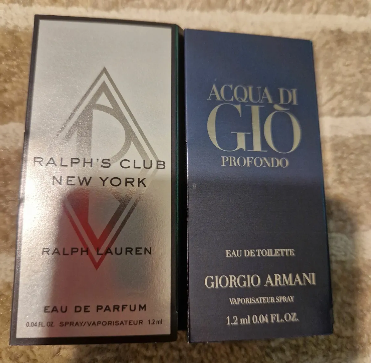 Georgio Armani + Ralph Lauren Fragrance samples - Image 1