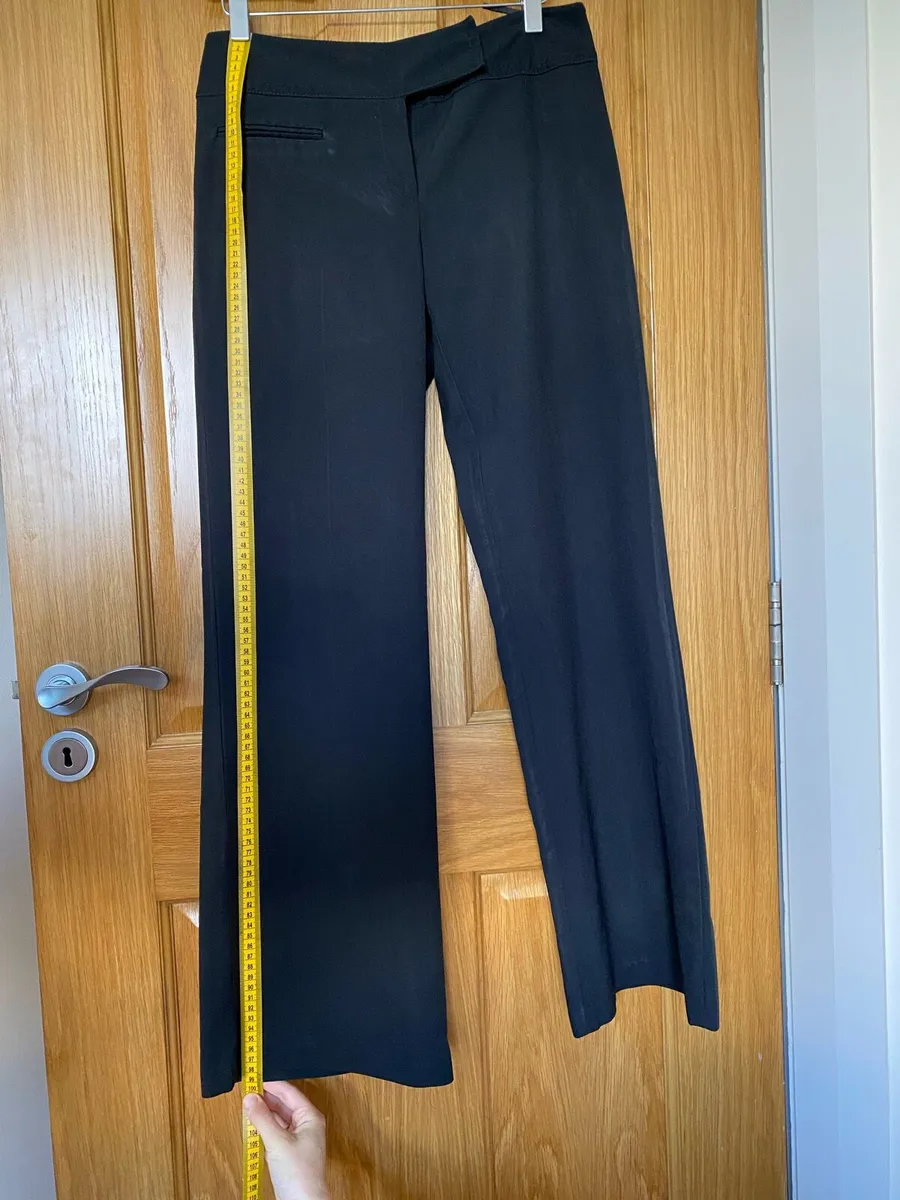 Women’s Casual Formal Black Trousers Size 8 - Image 1