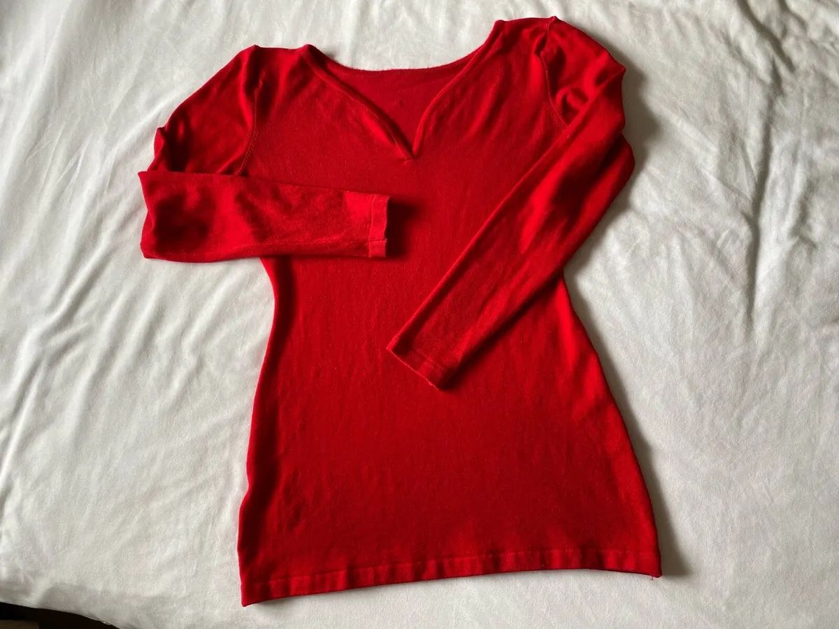 Women’s Soft Lamb Wool Red Jumper by M&S - Image 1