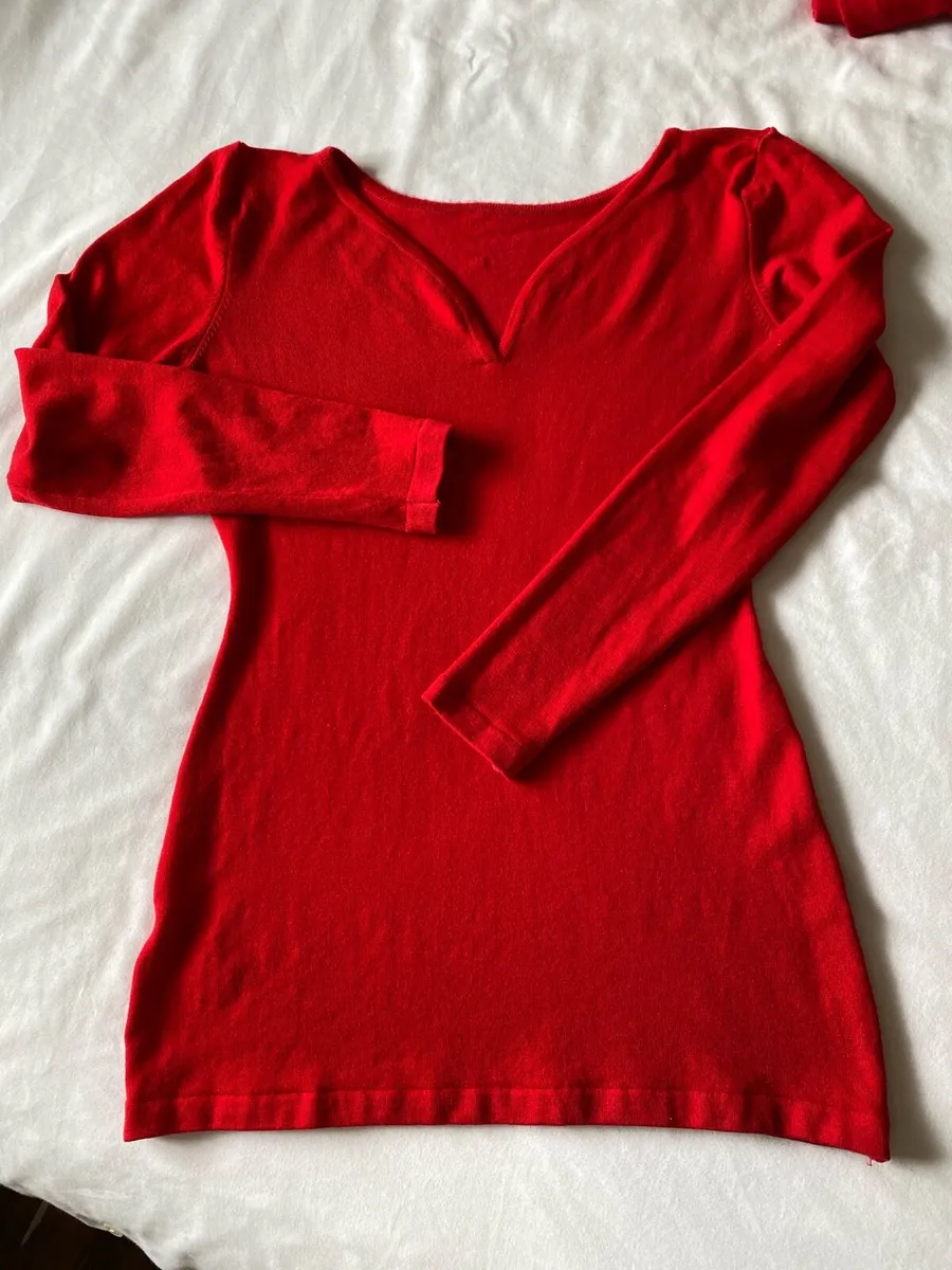 Women’s Soft Lamb Wool Red Jumper by M&S - Image 2