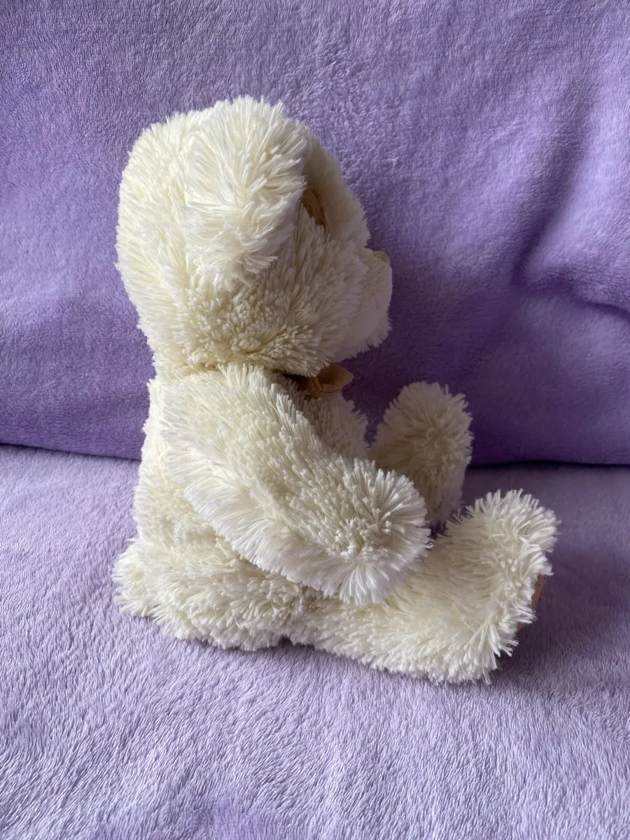Soft Toy 🧸 Play & Learn White Cream Teddy Bear - Image 3