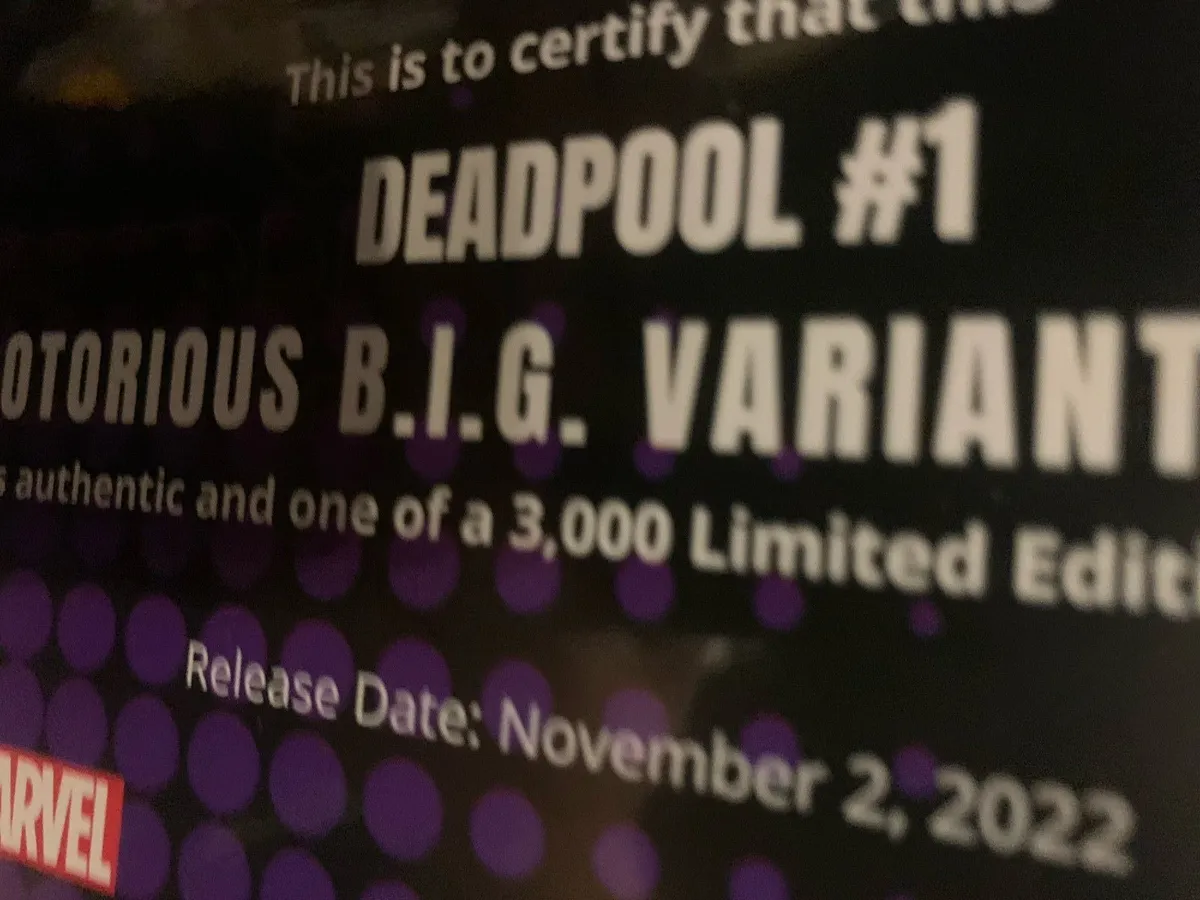 Biggie Deadpool  comic new - Image 3
