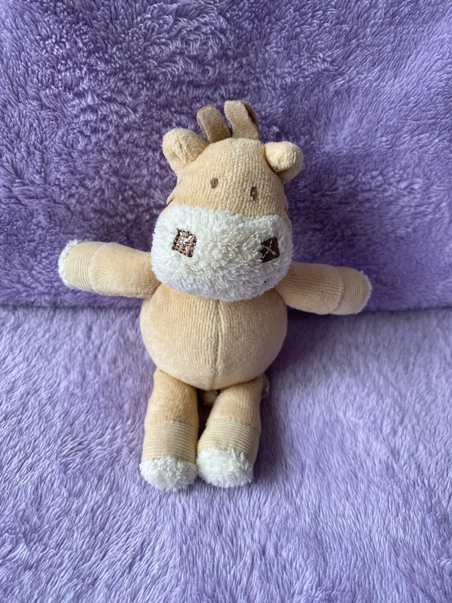 Mamas and Papas Light Brown Zeddy Zebra Rattle - Image 1