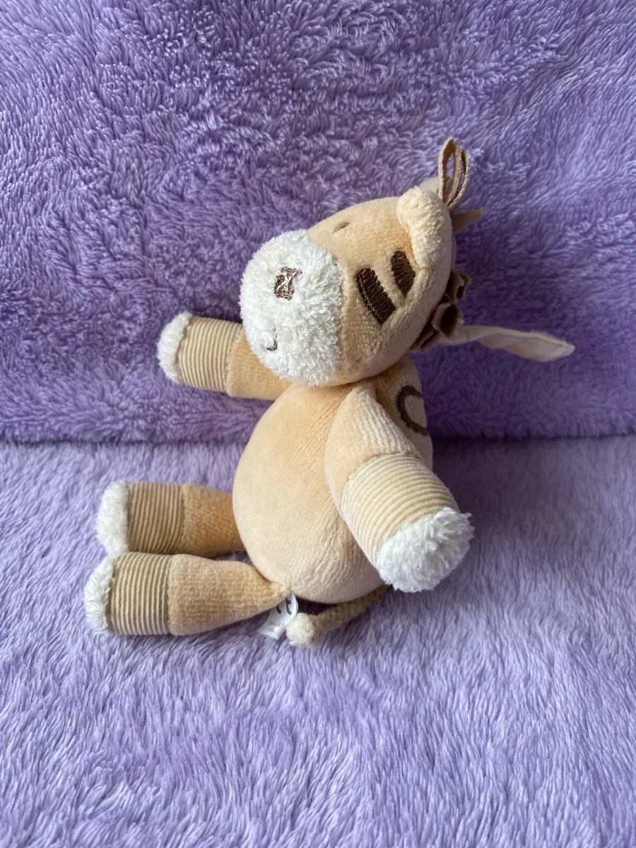 Mamas and Papas Light Brown Zeddy Zebra Rattle - Image 2