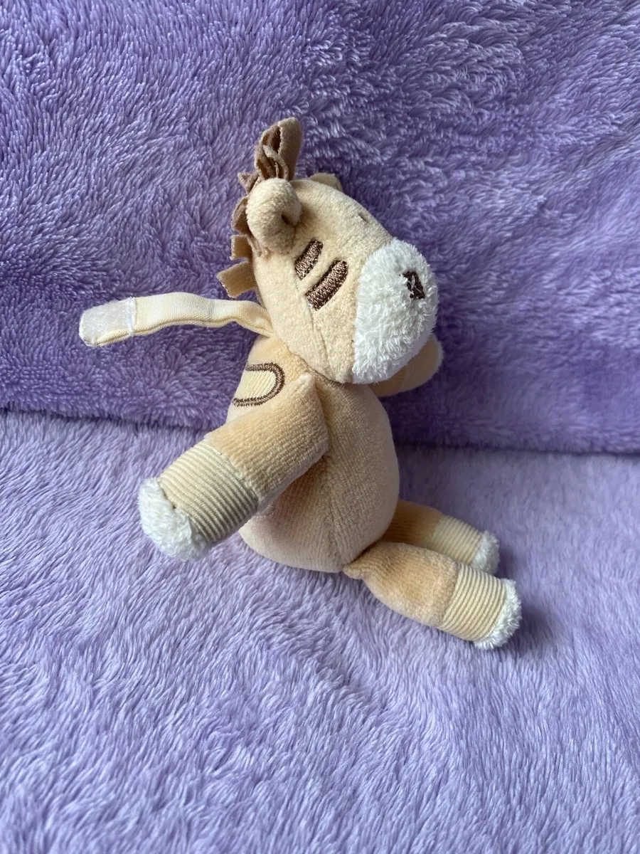 Mamas and Papas Light Brown Zeddy Zebra Rattle - Image 3