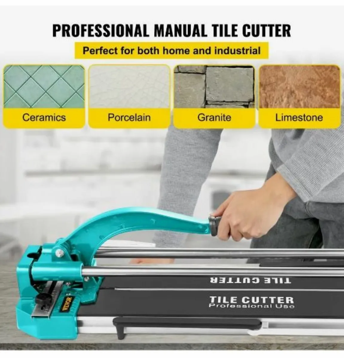 31 Inch/800mm Tile Cutter Double Rails - Image 3