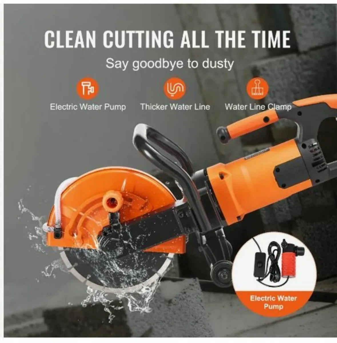 9"/22.9 cm Electric Concrete Saw - Image 1