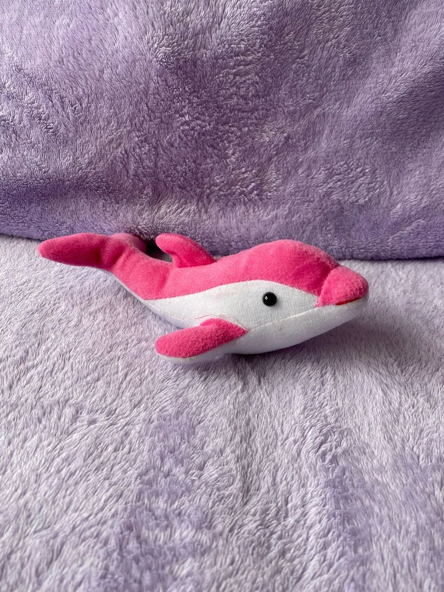 Kid’s Toys Pink and White Dolphin Plush Toy - Image 1