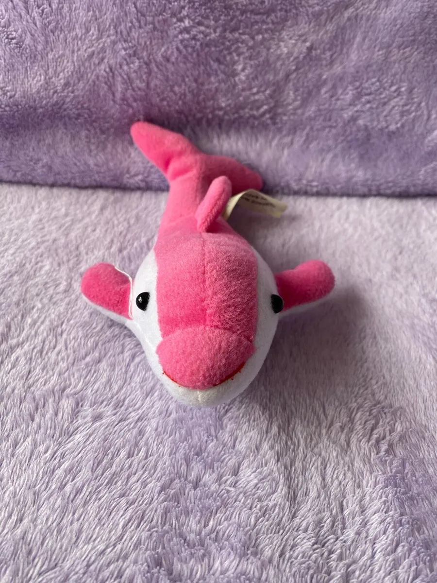 Kid’s Toys Pink and White Dolphin Plush Toy - Image 3