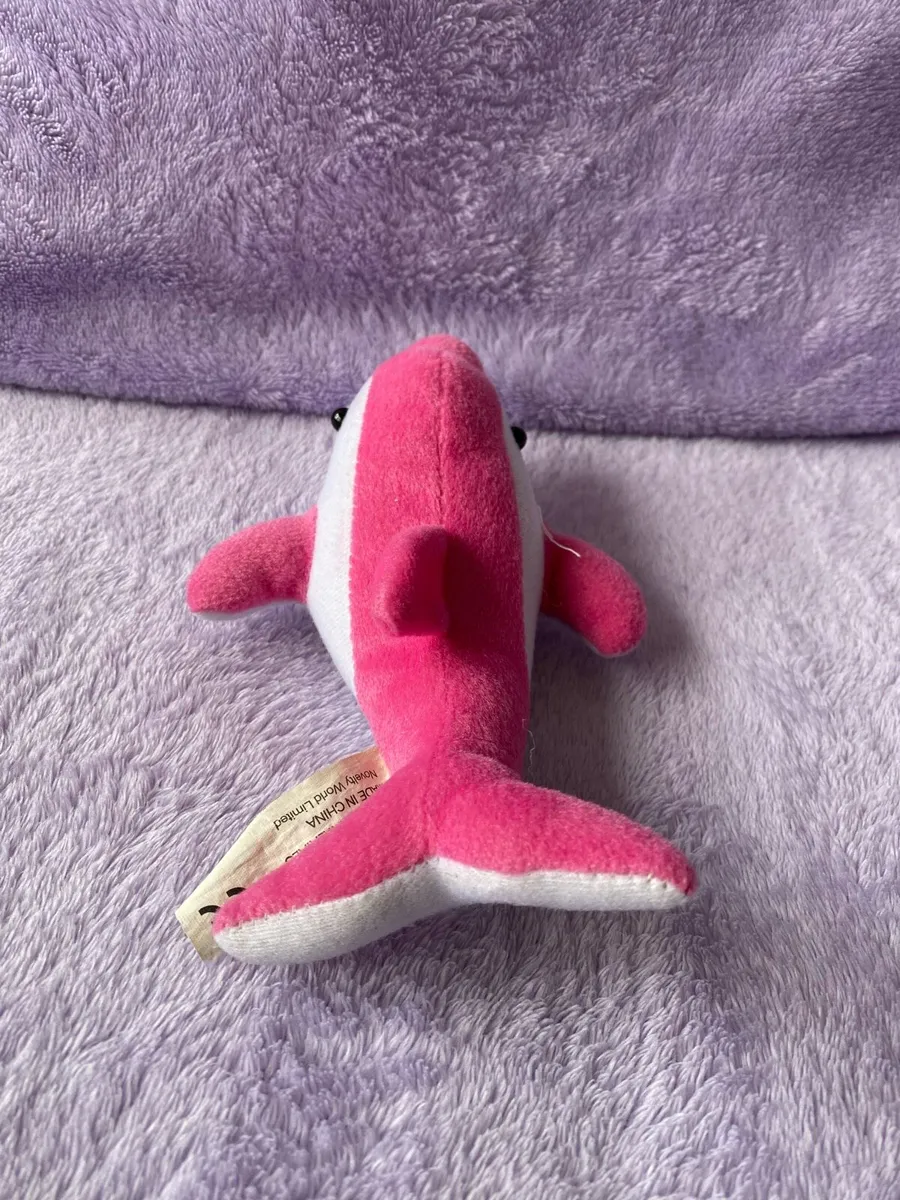 Kid’s Toys Pink and White Dolphin Plush Toy - Image 4