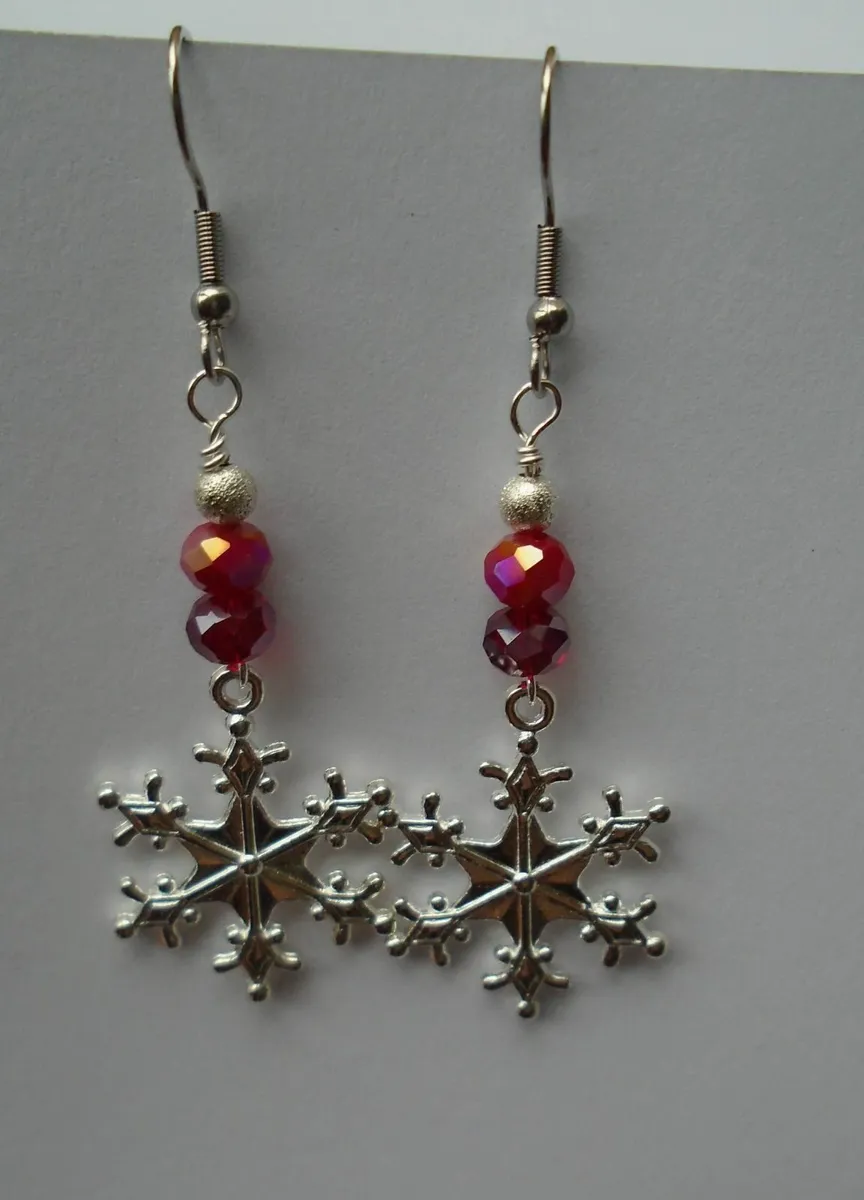 Christmas earrings,Jewellery,Handmade earrings - Image 1