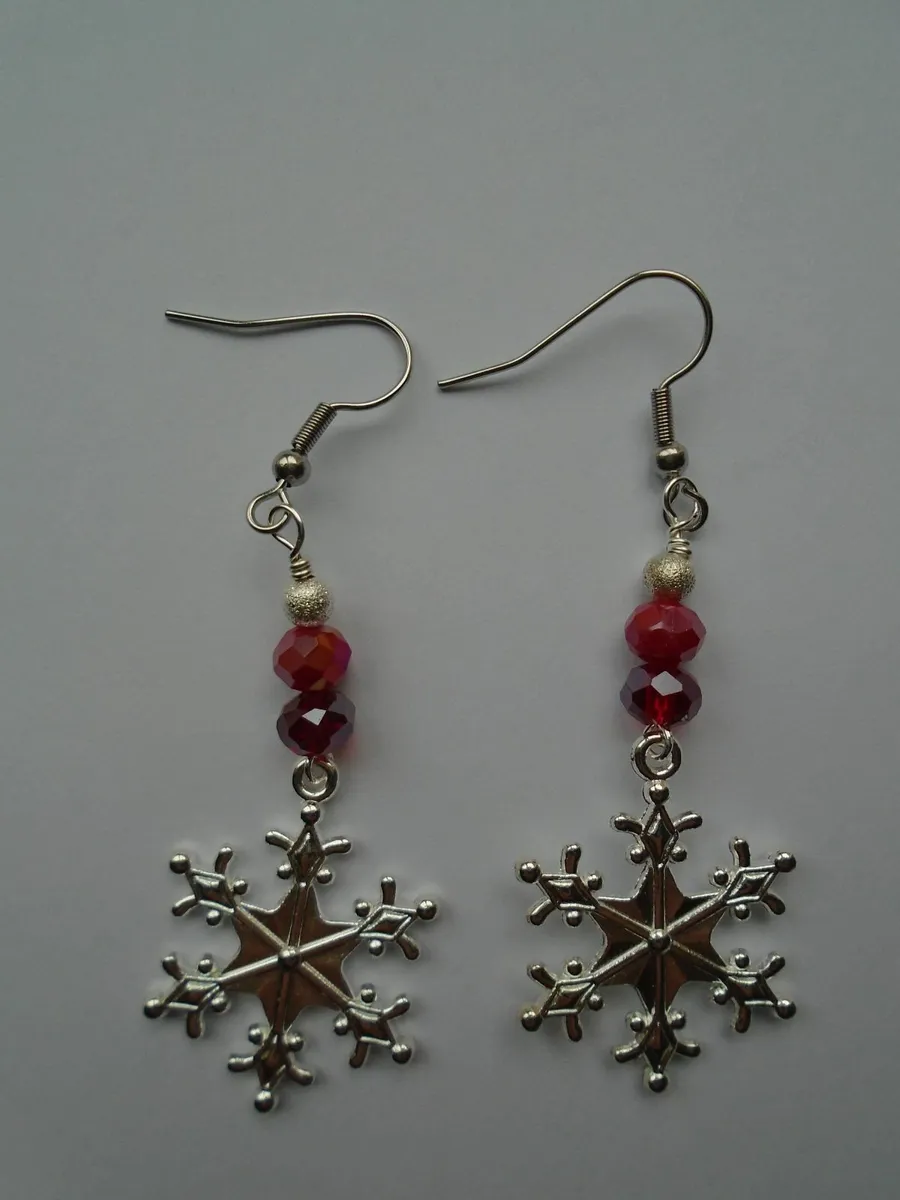 Christmas earrings,Jewellery,Handmade earrings - Image 2