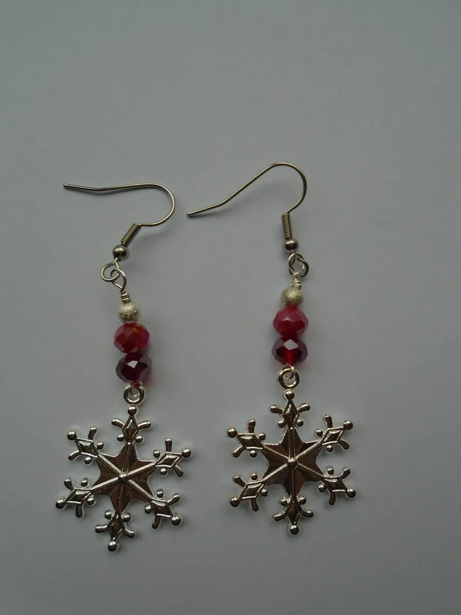 Christmas earrings,Jewellery,Handmade earrings - Image 3