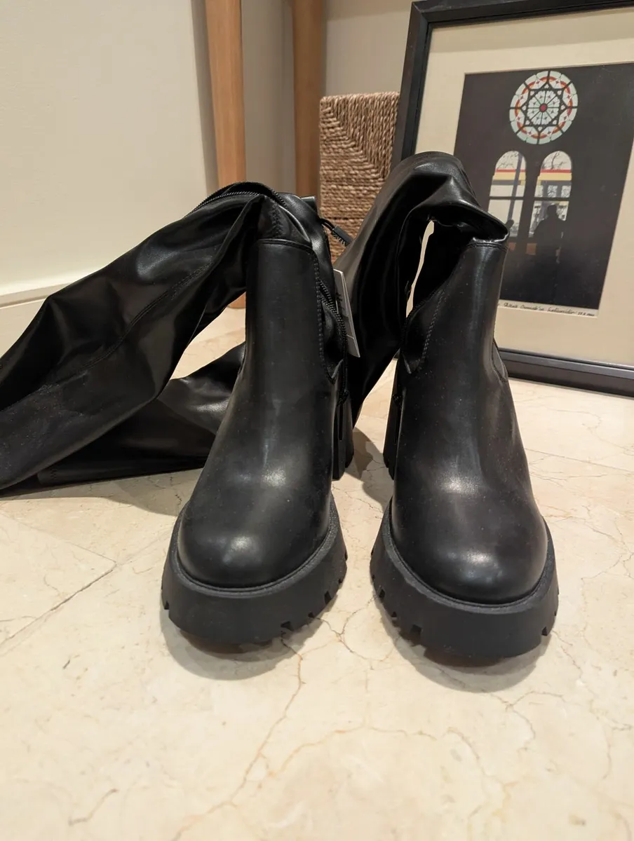 Zara over-the-knee boots - Image 1